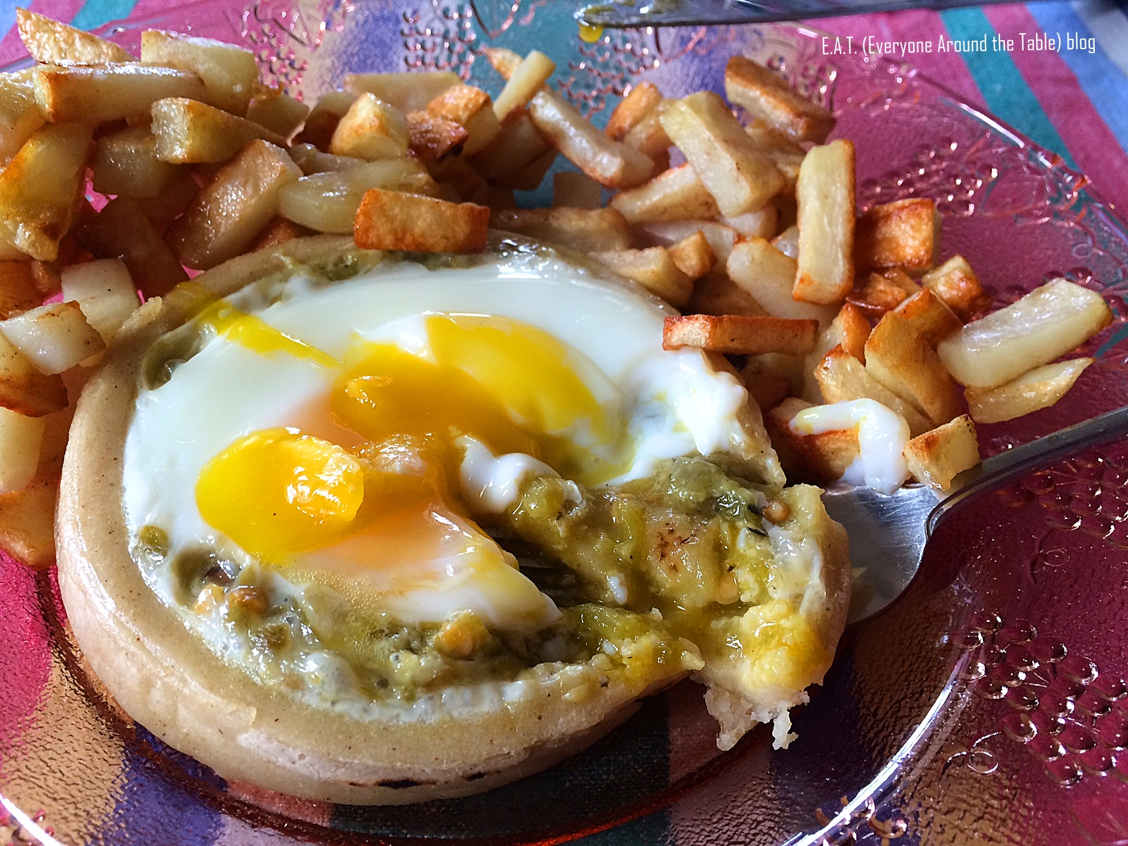 Egg Green Chili Sopas - Eating
