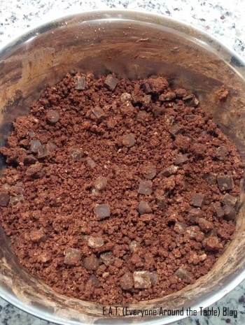 The dough for Mayan Mystery Cookies will be crumbly, which is normal.